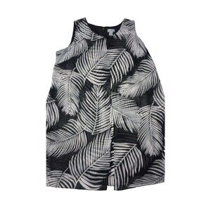 Hawaiian Dress Womens Size 2X Palm Tree Black Floral Style Beach Catherines Plus